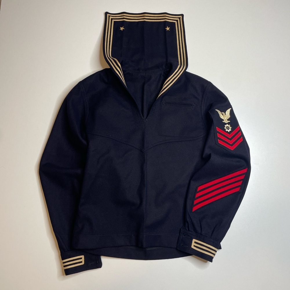 Vintage WW2 US Navy Cracker Jack Wool Uniform Petty Officer Third Class S RARE